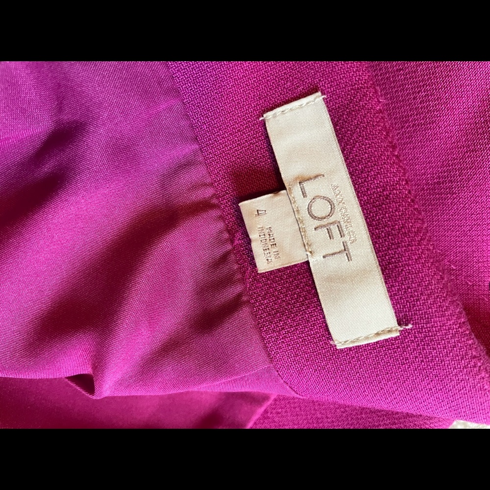 LOFT pink skirt, size 4 - Picture 5 of 10